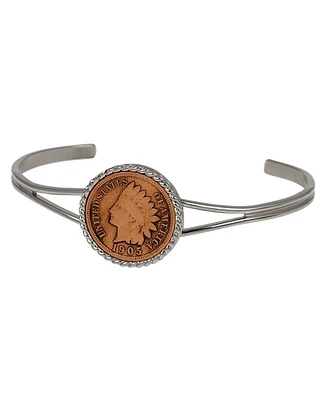 American Coin Treasures 16327 Indian Penny Cuff Bracelet