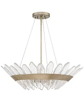 Stiffel Hartford 29" Wide Gray Iron and Glass Modern Pendant Light