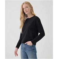 Pact Women's Organic Cotton Softspun Long Sleeve Pocket Tee