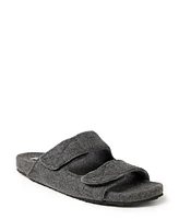 Dearfoams Men's Maddox Wool Blend Double Strap Slide