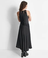 Dkny Women's Asymmetrical Drapey Midi Dress