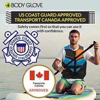 Body Glove Phantom Men's Life Vest, Lightweight Neoprene Jacket for Boating Fishing Kayaking Rafting Paddling