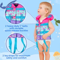 Body Glove Vision Infant Life Vest - Woven Polymer Life Jacket Fits Less Than 30 Lbs - Lightweight Swim Vest for Infant