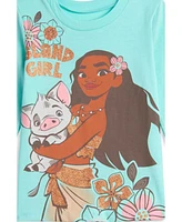 Disney Girls Moana 2 Pack T-Shirts to