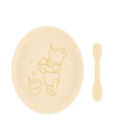 Bumkins Silicone Disney Winnie the Pooh Plate + Spoon Set