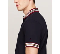 Tommy Hilfiger Men's Short Sleeve Striped-Trim Polo Shirt