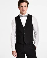 Calvin Klein Men's Slim-Fit Wool-Blend Tuxedo Vest