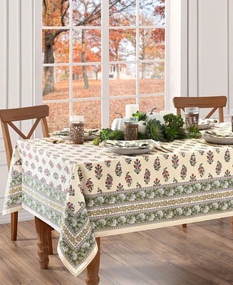 Elrene Nomad Harvest Block Print Rectangle Tablecloth