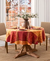 Elrene Maplewood Jacquard Harvest Cotton Tablecloth