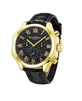 Swan and Edgar SE01422 Swan & Edgar Hand Assembled Cosmopolitan Automatic Gold Black