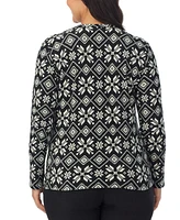 Cuddl Duds Plus Fleecewear Long-Sleeve Crewneck Top
