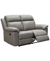 Abbyson Living 63" Leather Manual Reclining Loveseat