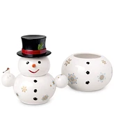 Villeroy & Boch Christmas Toy Memory Stacking Snowman Jar