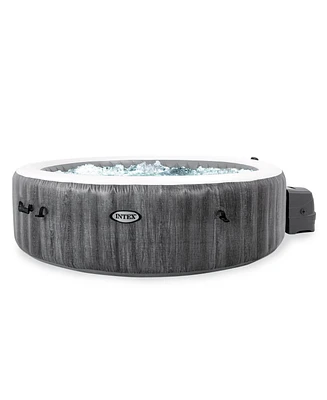 Intex PureSpa Plus 6 Person Portable Inflatable Round Hot Tub Spa with 170 Jets