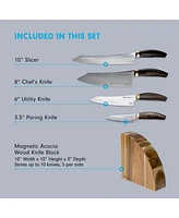 Messermeister Kawashima 5 Piece Set with Magnet Block