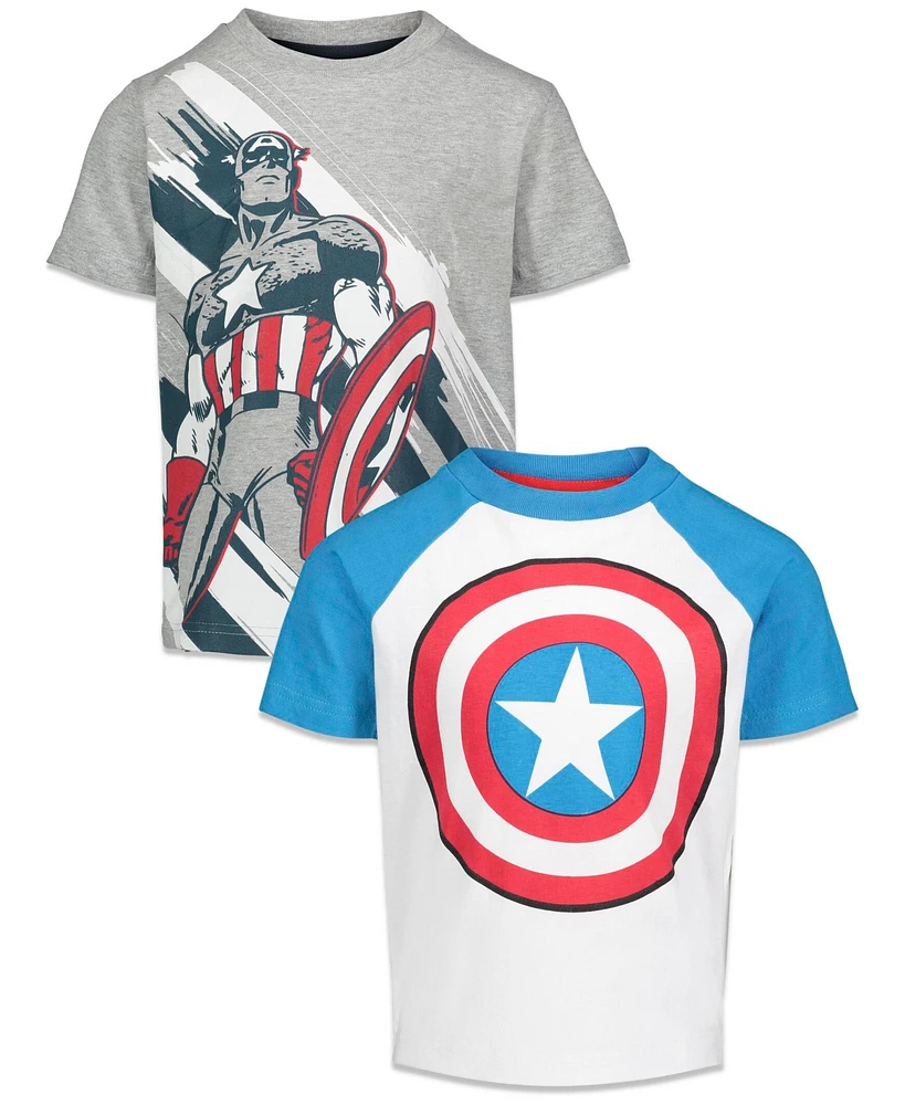 Marvel Boys Avengers Spider-Man 2 Pack T-Shirts to (2T