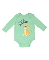 Winnie the Pooh Baby Boys Disney Lion King Mickey Mouse Minnie 3 Pack Bodysuits Newborn to
