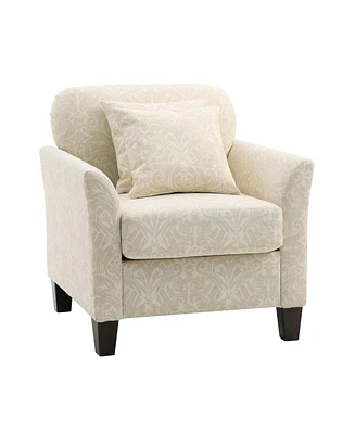 Hulala Home Abella Wooden Upholstered Armchair with Pillows