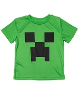 Minecraft Little Boys Creeper Enderman Skeleton 3 Pack Graphic T-Shirts to
