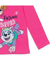 Paw Patrol Girls Everest Rubble Marshall 2 Pack Pullover T-Shirts to