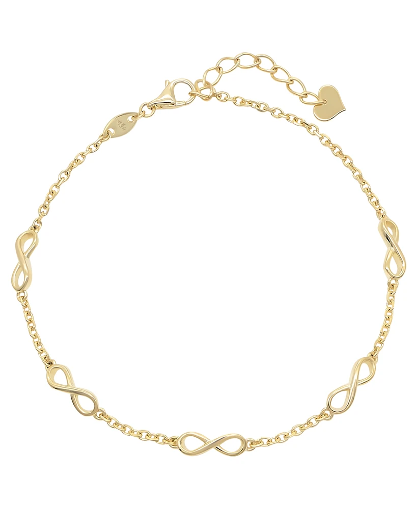 Devata Infinity Chain Bracelet in 14K Gold, 6.5 in adj to 7.5 in, approx. 2.6 grams