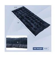 Vebreda 75 x 27.5 Inch Camping Cot Pads with Soft and Breathable Crystal Velvet