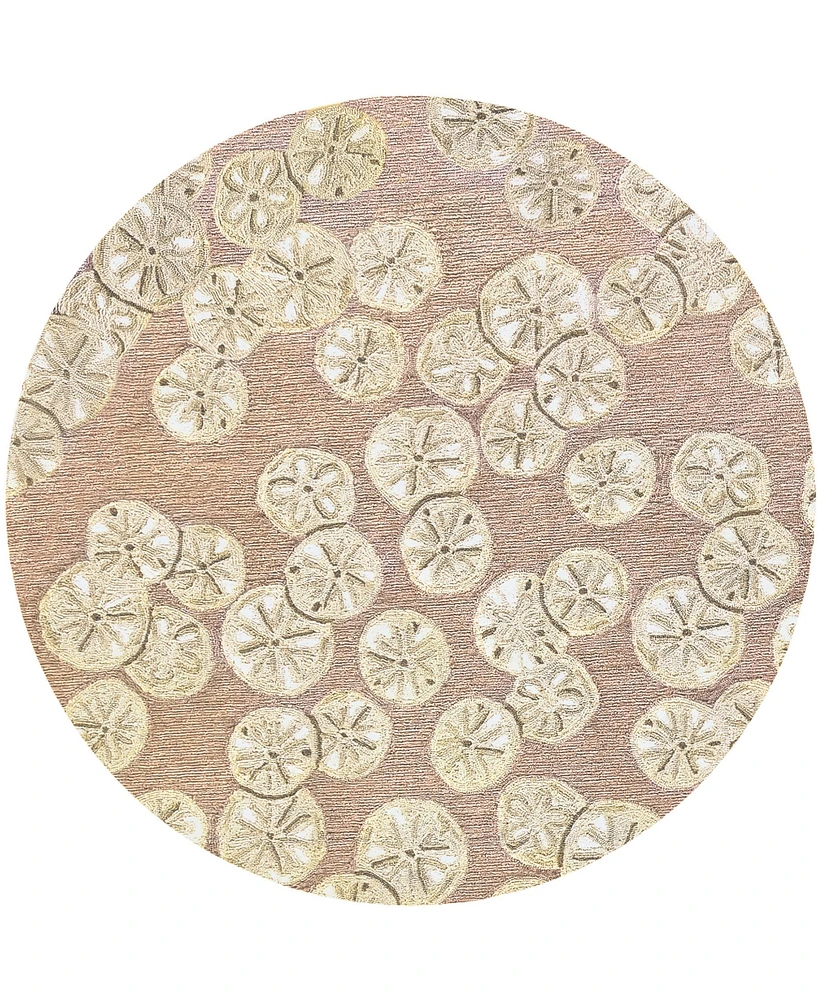 Liora Manne' Capri Sea Biscuit 4'x4' Round Area Rug