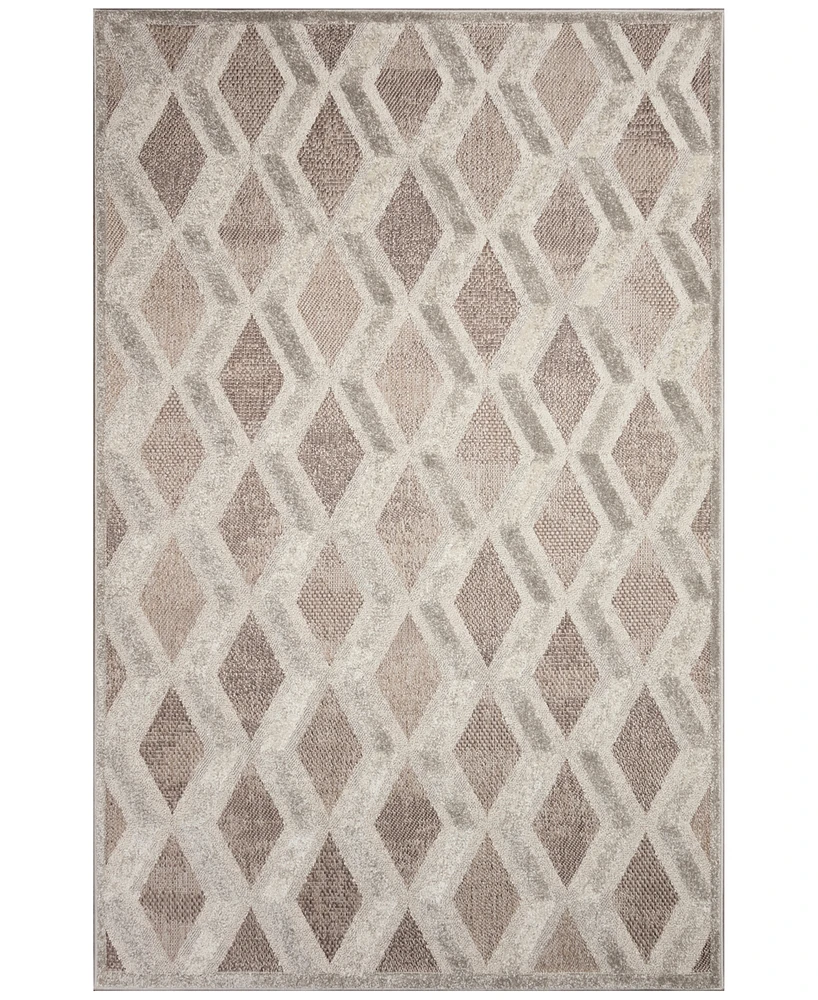 Liora Manne' Napoli Diamonds 5'3"x7'6" Area Rug