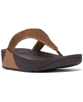 FitFlop Women's Lulu Crystal Toe-Post Sandals