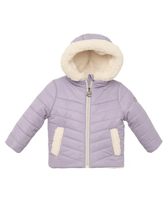 Michael Kors Infant Girl Plush Lined Midweight Jacket