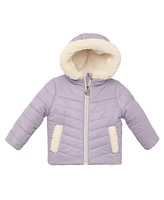 Michael Kors Infant Girl Plush Lined Midweight Jacket