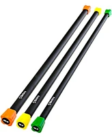 Bintiva Body Bar - Weighted Workout Bar - 3pc Set -10lb, 15lb, 20lb bars