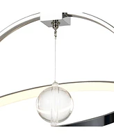 Cwi Lighting 18" Metal Colette Led Chandelier