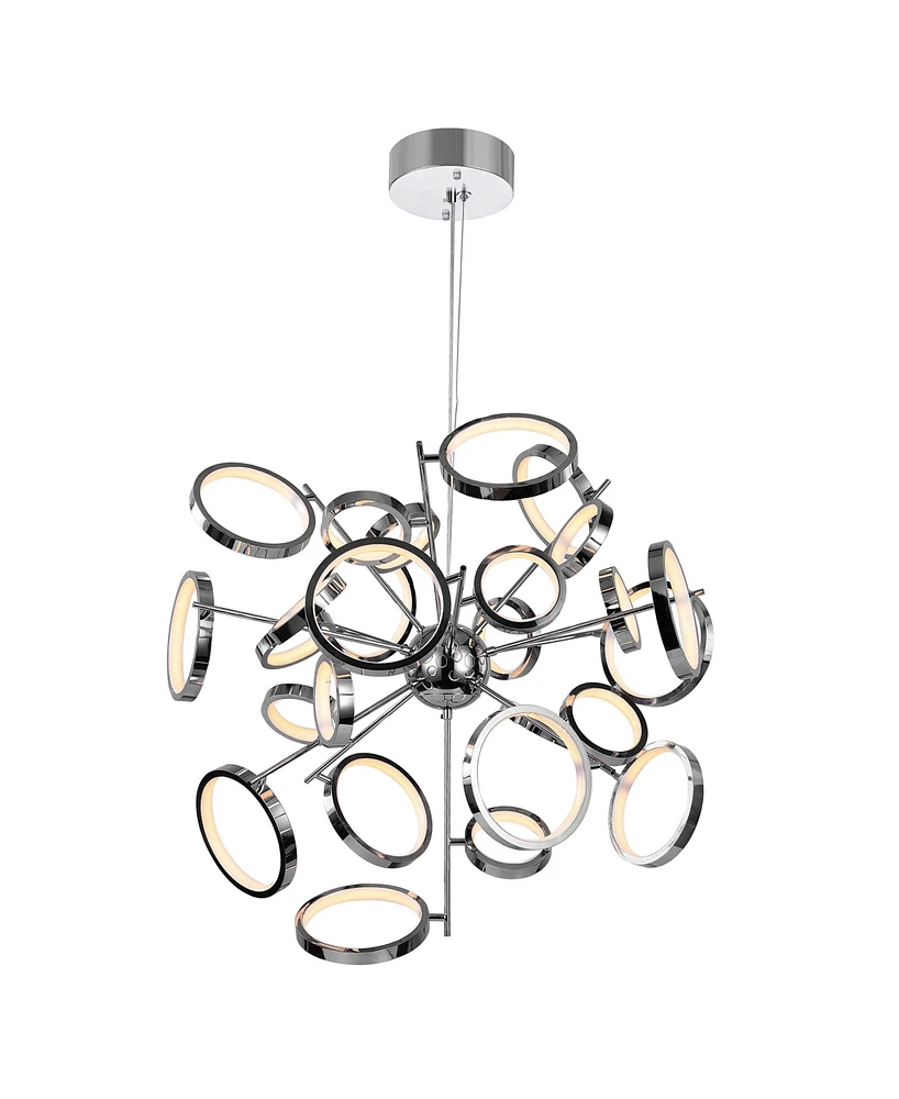 Cwi Lighting 18" Metal Colette Led Chandelier