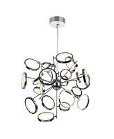 Cwi Lighting 18" Metal Colette Led Chandelier