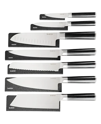 Babish High-Carbon 1.4116 German Steel 14 Piece Full Tang Forged Knife Set W/ Sheaths