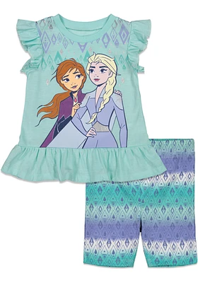 Frozen Tank Top and Bike Shorts