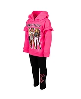 Barbie Toddler Girls Fleece Hoodie and Leggings Outfit Set to (2T