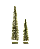 Slickblue Elegant Pine Tree for Holiday Decorations Fresh Greenery & Festive Charm (Set of 2)