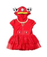 Paw Patrol Girls Hooded Cosplay T-Shirt Dress and Leggings Outfit Set to (2T - 7-8)