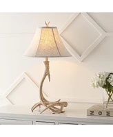 Jonathan Y Antler 27.5" Rustic Resin Led Table Lamp, Beige
