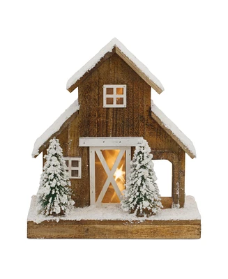 Slickblue Wooden Barn – Rustic Decorative Accent for Home and Garden