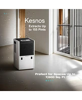 Kesnos 155 Pint Commercial Dehumidifier with 6.56ft Drain Hose For 7500 Sq. Ft