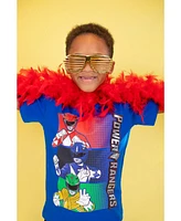 Power Rangers Boys T-Shirt and Mesh Shorts Outfit Set to