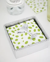 Mariposa Cocktail Beaded Napkin Box Set
