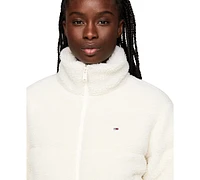 Tommy Jeans Women's Cropped Teddy Essential Coat