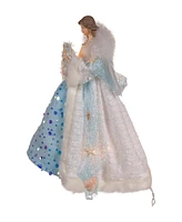 Kurt Adler 10-Light Coastal Beach Angel Tree Topper, 14 Inches