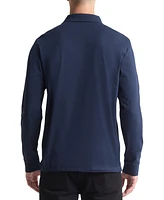 Calvin Klein Men's Smooth Cotton Long-Sleeve Polo Shirt