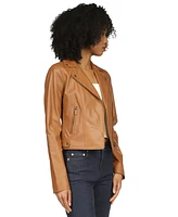 Michael Kors Women's Leather Moto Jacket