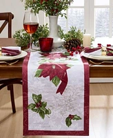 Elrene Clarette Poinsettia Holiday Collection